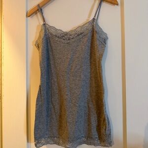 Closet Gray Lace Camisole Top